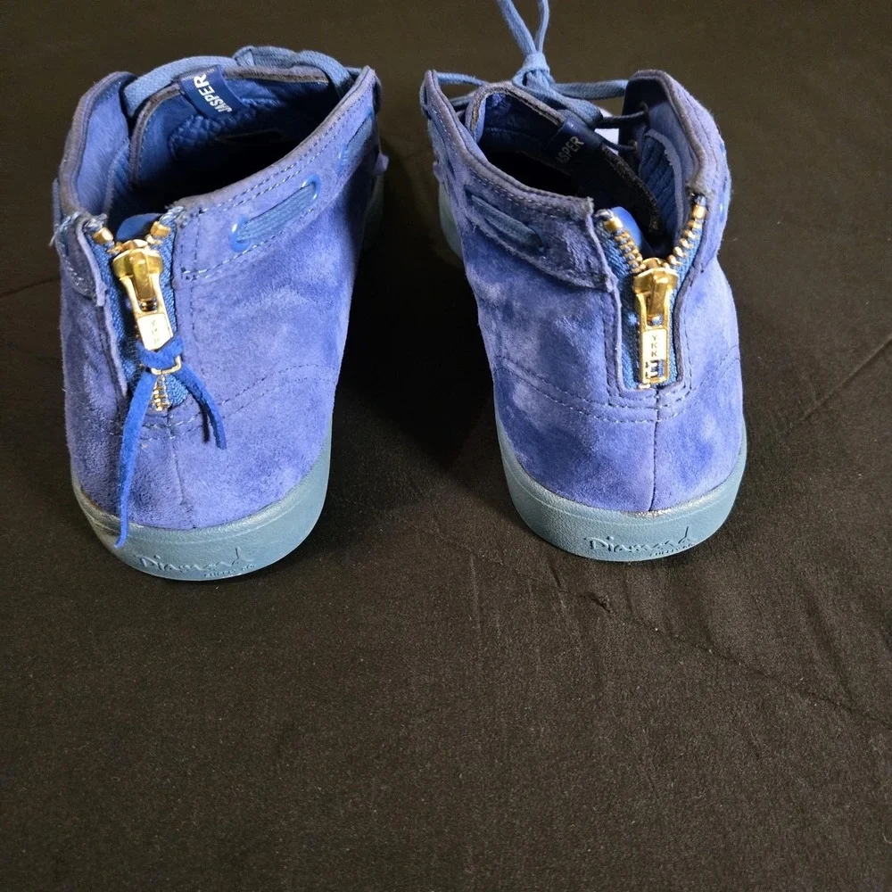 Diamond Supply Co Shoes Mens Size 13 Blue Jasper Suede Fringe Casual‎ Sneakers